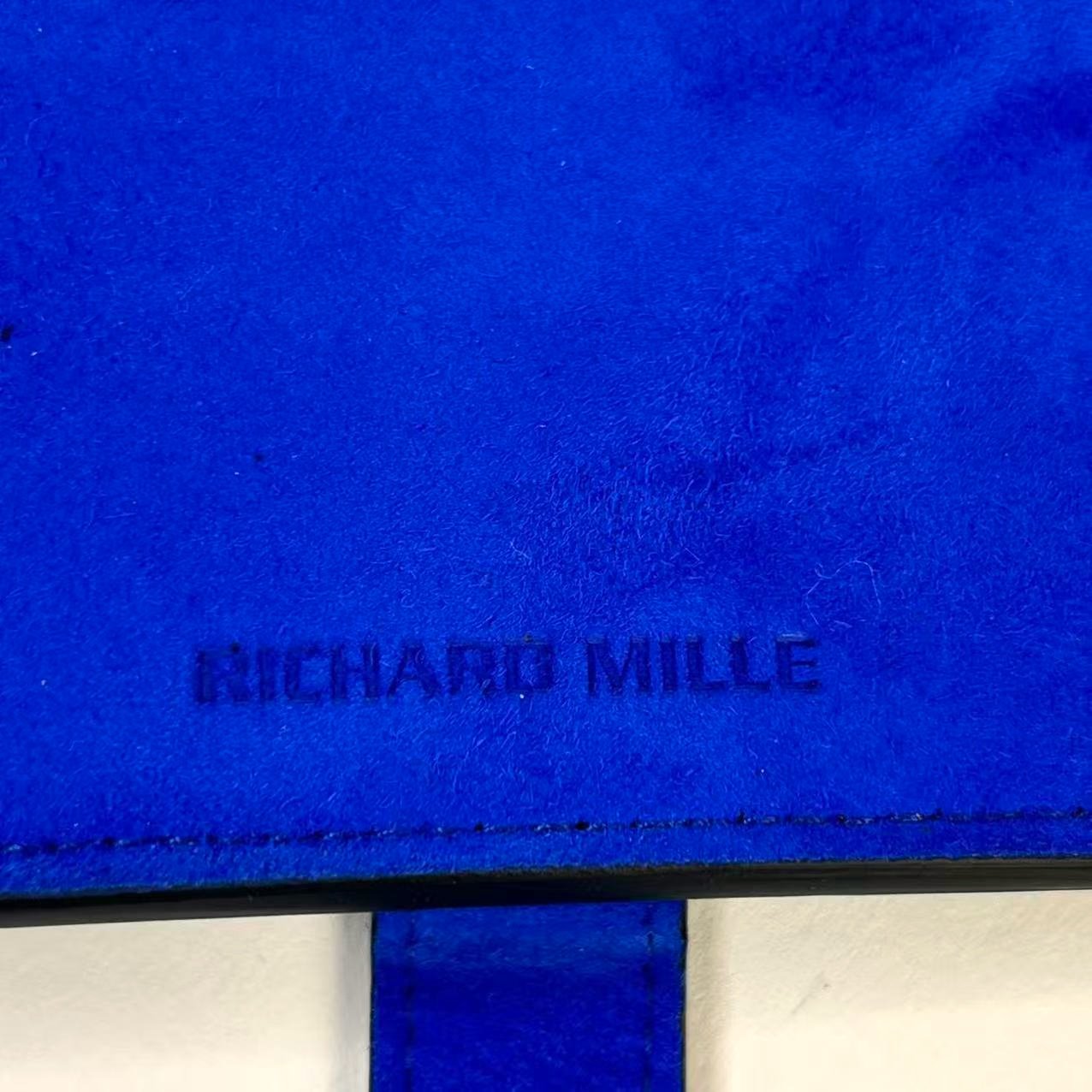 Richard Mille Blue Suede & Black Leather Wallet – VIP Client Exclusive